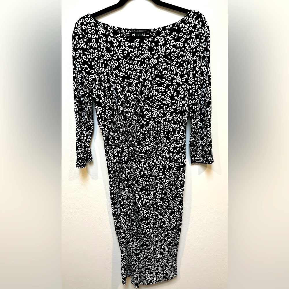 A Pea in the Pod - Black & White Jersey Dress - Size Large